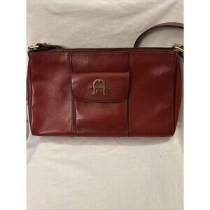 Vintage 60s 70s ETIENNE AIGNER Large Handmade Leather Handbag Shoulder Bag RARE